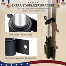 Yescom Vertical Flagpole Dock Mount Holder D1" to 2 3/8" by yescomusa