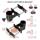 Yescom RV Ladder Mounted Flagpole Holder for 1" to 2 3/8" Pole