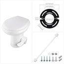 Yescom 20" RV Toilet Gravity Flush High Profile HDPE Travel