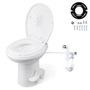 Yescom 20" RV Toilet Gravity Flush High Profile HDPE Travel