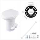 Yescom 20" RV Toilet with Elongated Bowl No Splash-Back