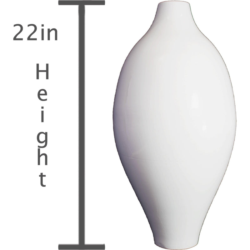 22in Amphora Ceramic Vase