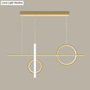 GobekUsa 23.5"/31.5" Acrylic Bike Pendant Lighting Nordic LED Island Lamp - Black/Gold