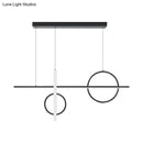 GobekUsa 23.5"/31.5" Acrylic Bike Pendant Lighting Nordic LED Island Lamp - Black/Gold
