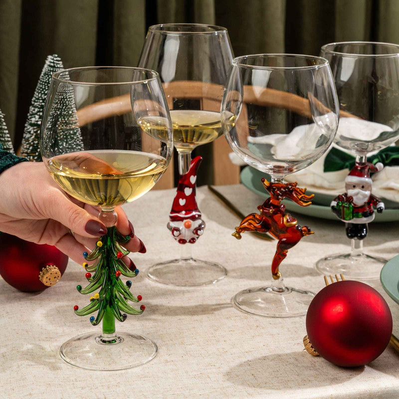 3D Christmas Tree Wine Glasses, photo 5 of 9