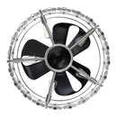23" Modern DC Motor Downrod Mount Reversible Fandelier Ceiling Fan with Lighting and Remote Control