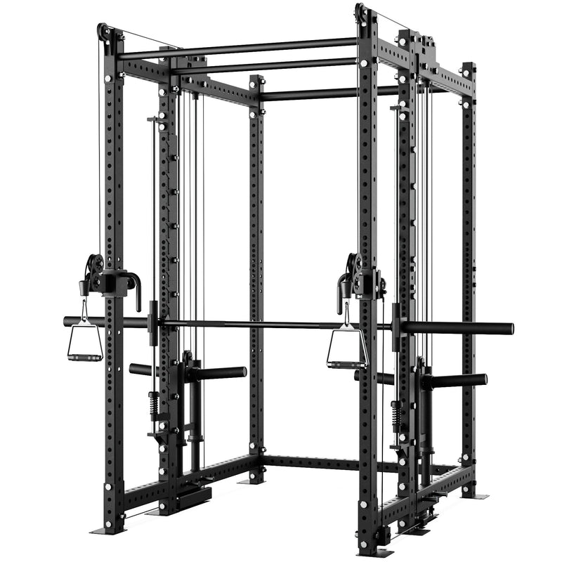 Synergee 2300 Series Power Cage with Plate Loaded Cable Cross Overs and Smith Machine