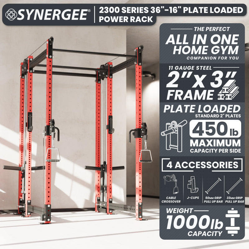 Synergee 2300 Series Power Cage with Plate Loaded Cable Cross Overs