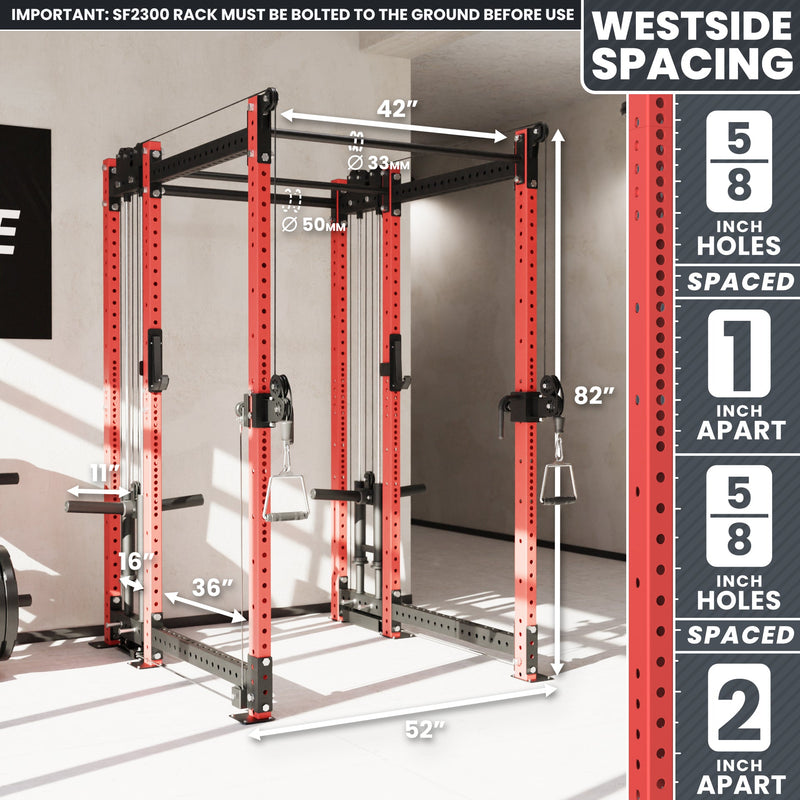 Synergee 2300 Series Power Cage with Plate Loaded Cable Cross Overs