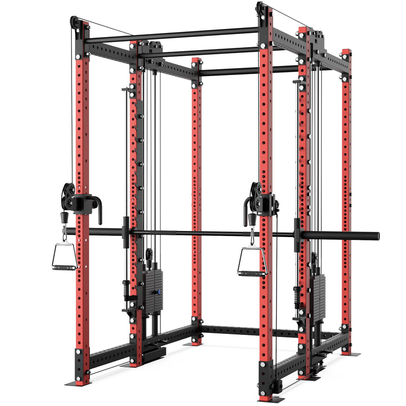 Synergee 2300 Series Power Cage with Synchronized Loaded Cable Cross Overs and Smith Machine