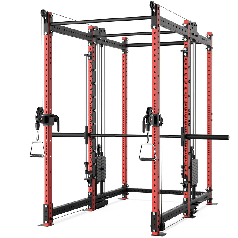 Synergee 2300 Series Power Cage with Synchronized Loaded Cable Cross Overs and Smith Machine