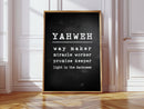 Yahweh Chalkboard Declaration