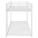 Metal Bunk Bed, Low Bunk Bed With Ladder by HouseOfZazla