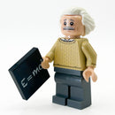 Albert Einstein Minifig made using LEGO parts - B3 Customs