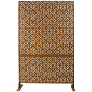 Freestanding Decorative Privacy Screen For Deck Balcony Patio, Metal Privacy - Brown by HouseOfZazla