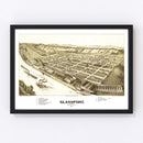 Vintage Map of Glassport, Pennsylvania 1902
