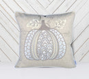 Lace Embroidered Pumpkin Throw Pillow – Set of 2