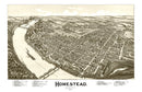 Vintage Map of Homestead, Pennsylvania 1902