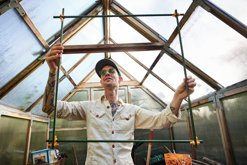 Sturdy Coated Steel Garden Stakes (available in lengths of: 2.5', 3', 4', 5', and 6') All plant sticks are 7/16" diameter.