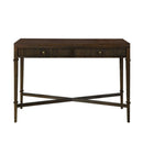 Fluted 2 Drawer Storage Console Table - Brown