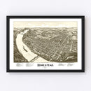 Vintage Map of Homestead, Pennsylvania 1902