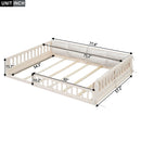 Upholstered Platform Bed With Guardrail And Pillow by HouseOfZazla