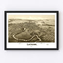 Vintage Map of Latrobe, Pennsylvania 1900
