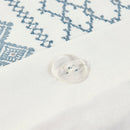 Full/Queen Cotton Printed Duvet Cover Set with Chenille