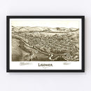 Vintage Map of Ligonier, Pennsylvania 1900
