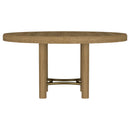 Arini 60-inch Round Wood Dining Room Table Sand Wash