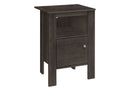 Accent Nightstand Side Table, Storage, Transitional - Oak by HouseOfZazla