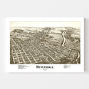 Vintage Map of Meyersdale, Pennsylvania 1900