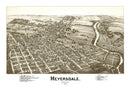 Vintage Map of Meyersdale, Pennsylvania 1900