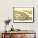 Vintage Map of Monongahela City, Pennsylvania 1902