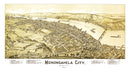 Vintage Map of Monongahela City, Pennsylvania 1902