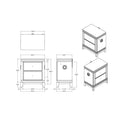 Adalid - Nightstand With Cooler, USB And Speaker - White by HouseOfZazla