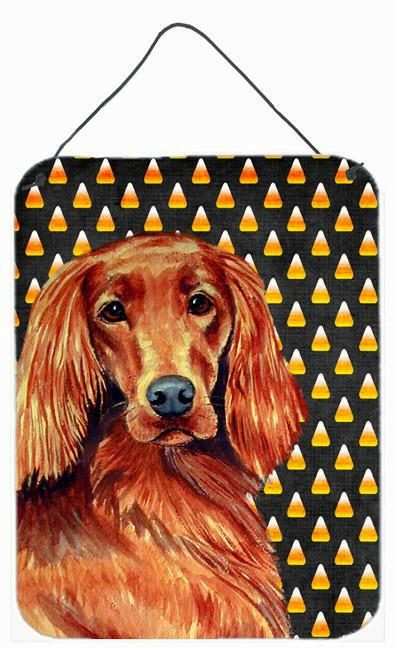 Irish Setter Candy Corn Halloween Portrait Wall or Door Hanging Prints