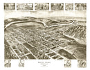Vintage Map of Mount Union, Pennsylvania 1906