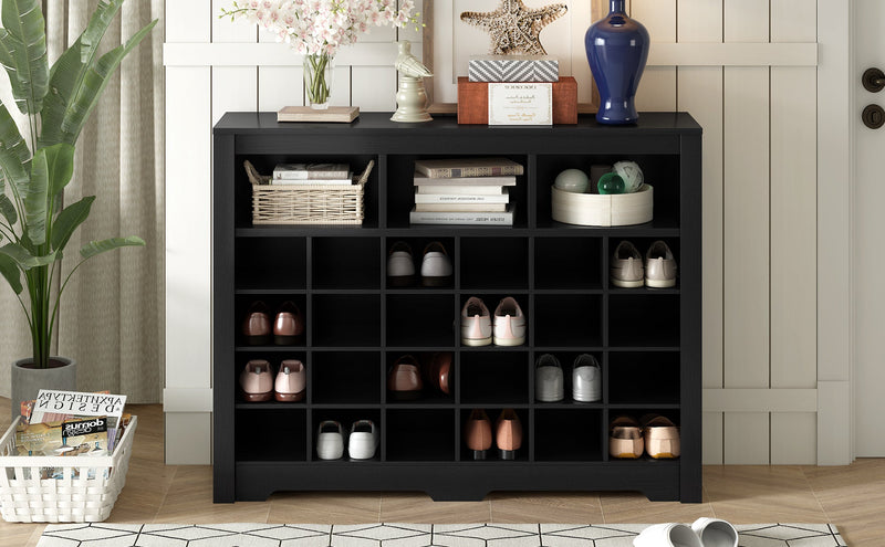 Walker Edison | Modern Entryway Shoe Cabinet & Sideboard