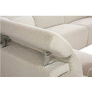 Dayana - Power Motion Sectional Sofa - Beige Boucle