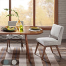 Boomerang - Dining Side Chair With Upholstered Cushions (Set of 2) - Light Gray by HouseOfZazla