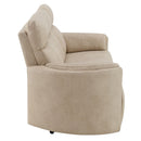Elison - Motion Sofa - Dark Beige Polish Microfiber by Unique Piece Furniture