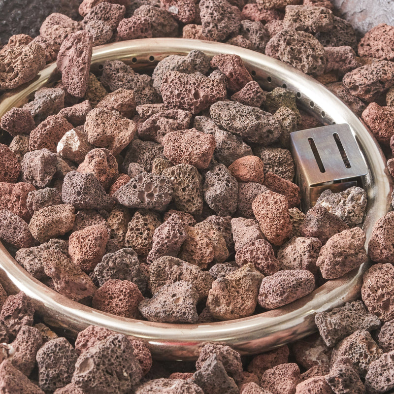 19.50" STONE MGO FIRE COLUMN - 40 000 BTU