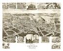 Vintage Map of Oxford, Pennsylvania 1907