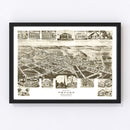 Vintage Map of Oxford, Pennsylvania 1907