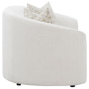 Rory - Sloped Arms Loveseat With Pillows - White