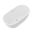Elegant Oval Freestanding Bathtub, Overflow & Pop Up Drain by HouseOfZazla