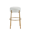 30" Tall, Round High Bar Stools, Set of 2 - Contemporary upholstered dining stools for kitchens, coffee shops and bar stores - Includes sturdy hardware support legs