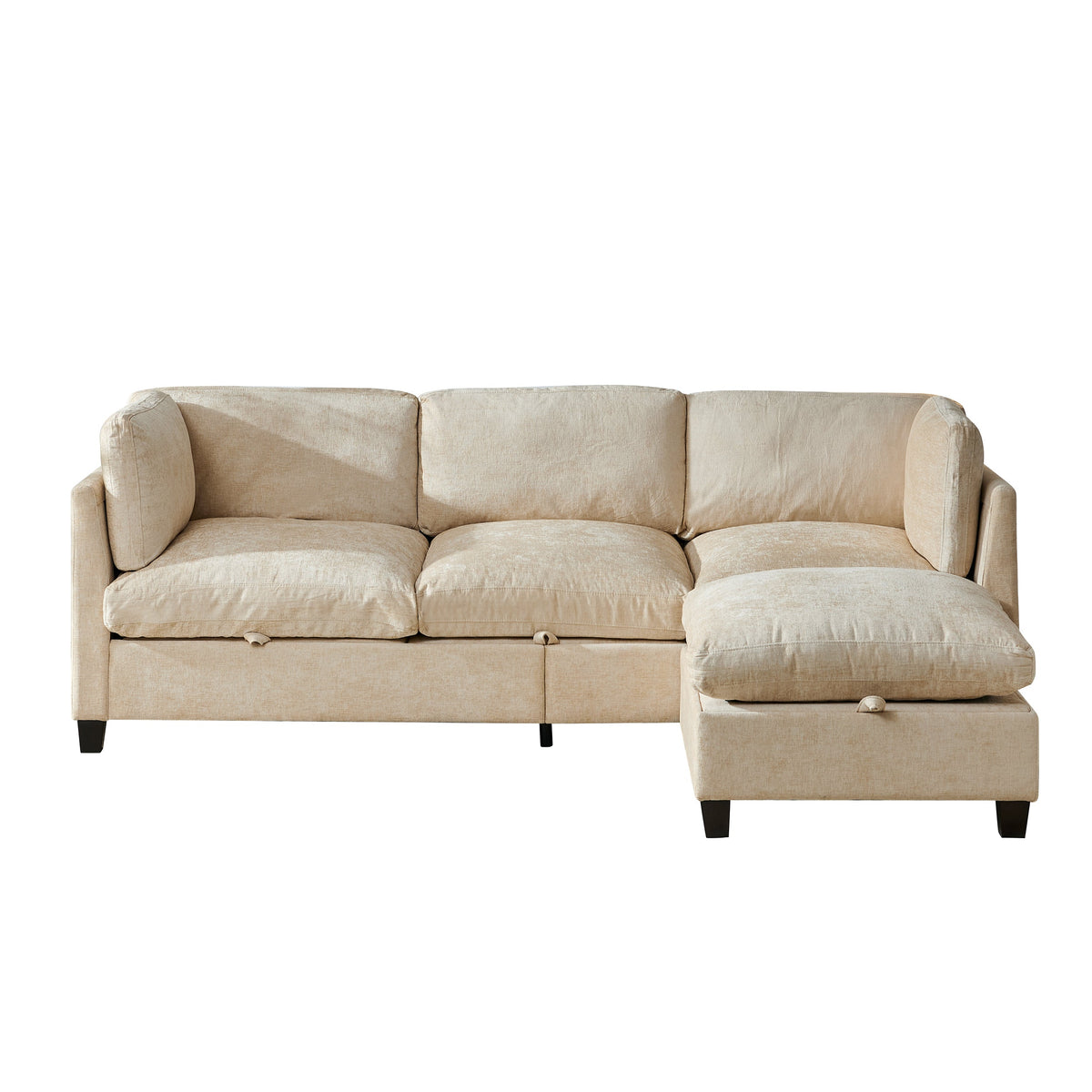 96.5" L Shape Sectional Couch with Ottoman, photo 10 of 10