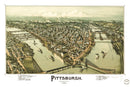 Vintage Map of Pittsburgh, Pennsylvania 1902